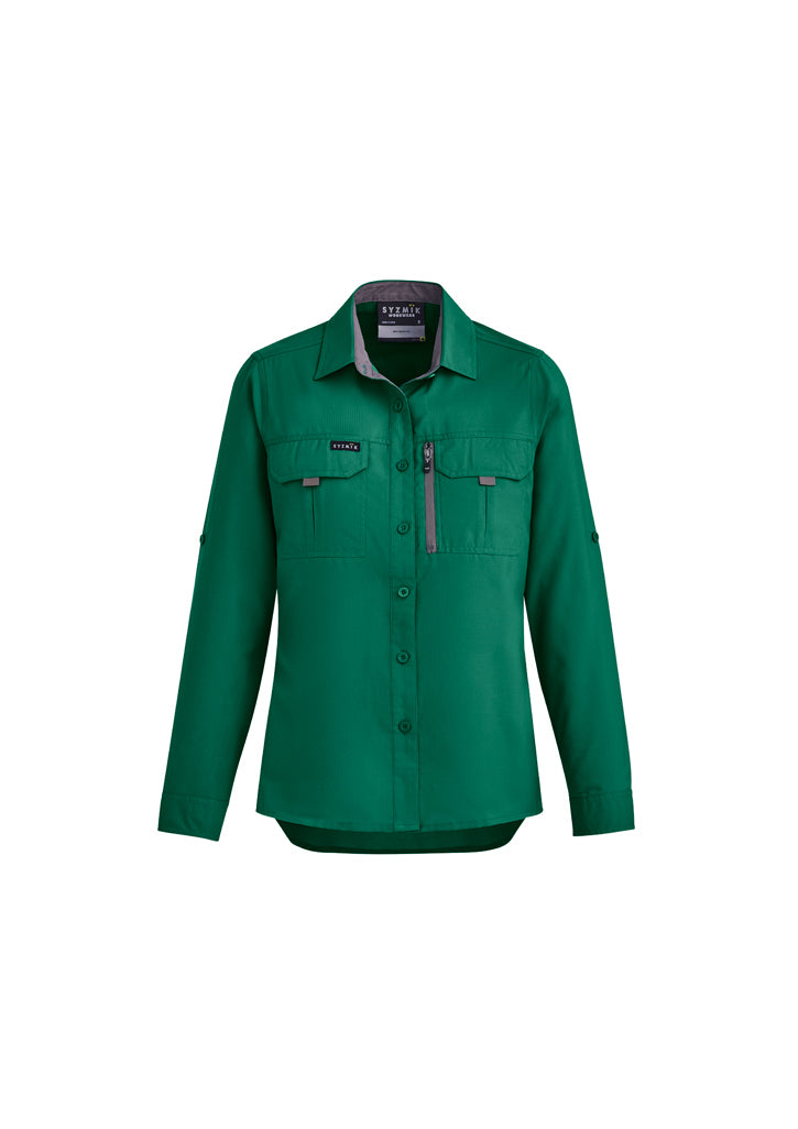 Camisa feminina de manga comprida para exterior