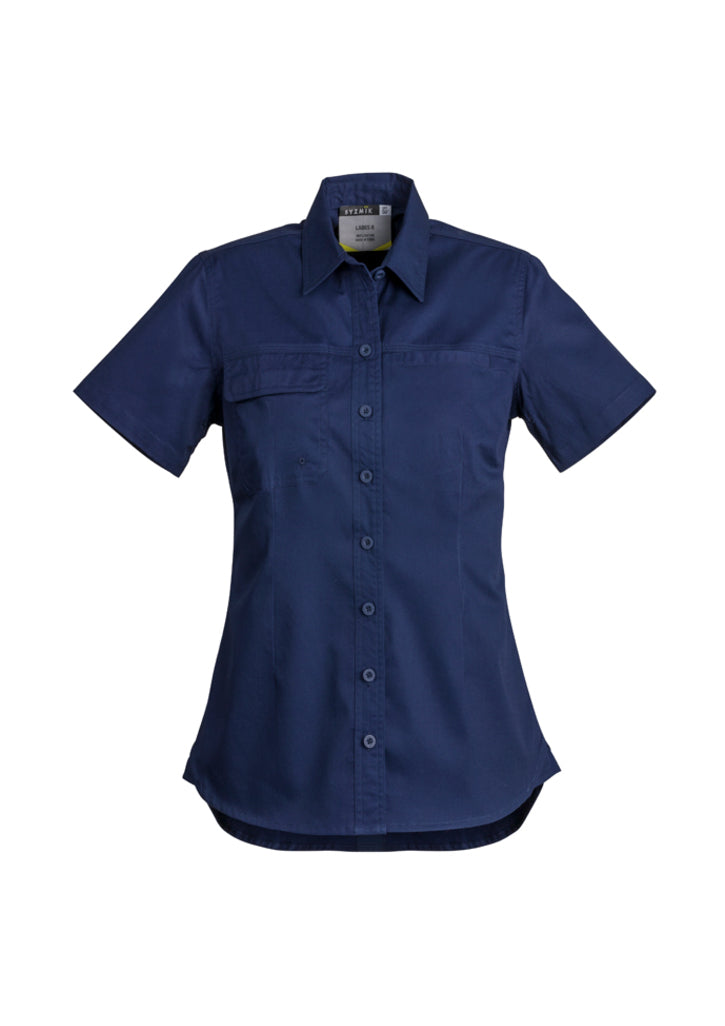 Camisa feminina leve Tradie de manga curta