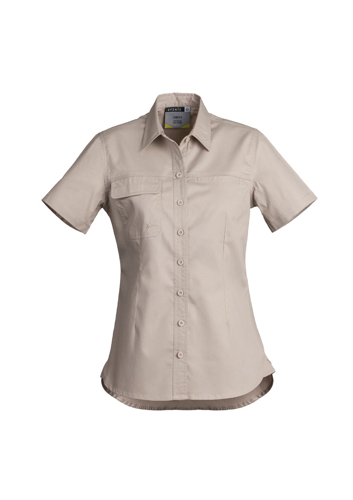 Camisa feminina leve Tradie de manga curta
