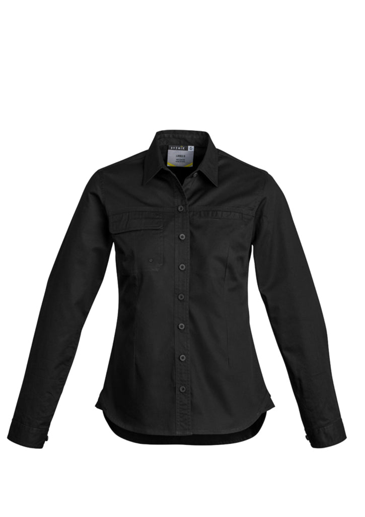 Camisa feminina leve Tradie de manga comprida