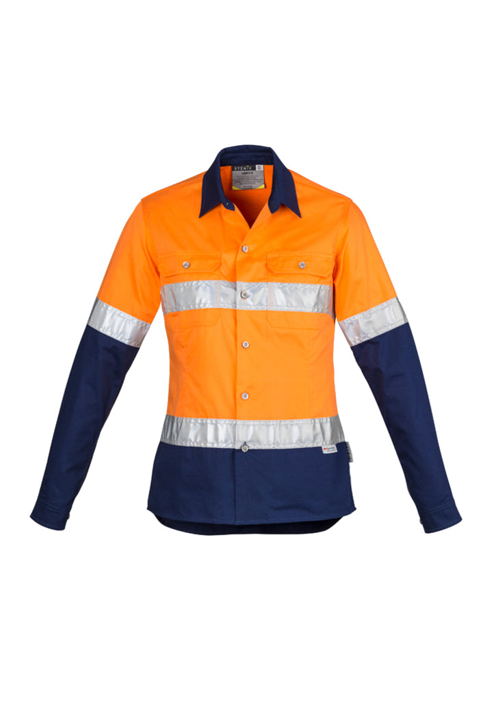 Camisa feminina industrial de manga comprida - Hoop Taped