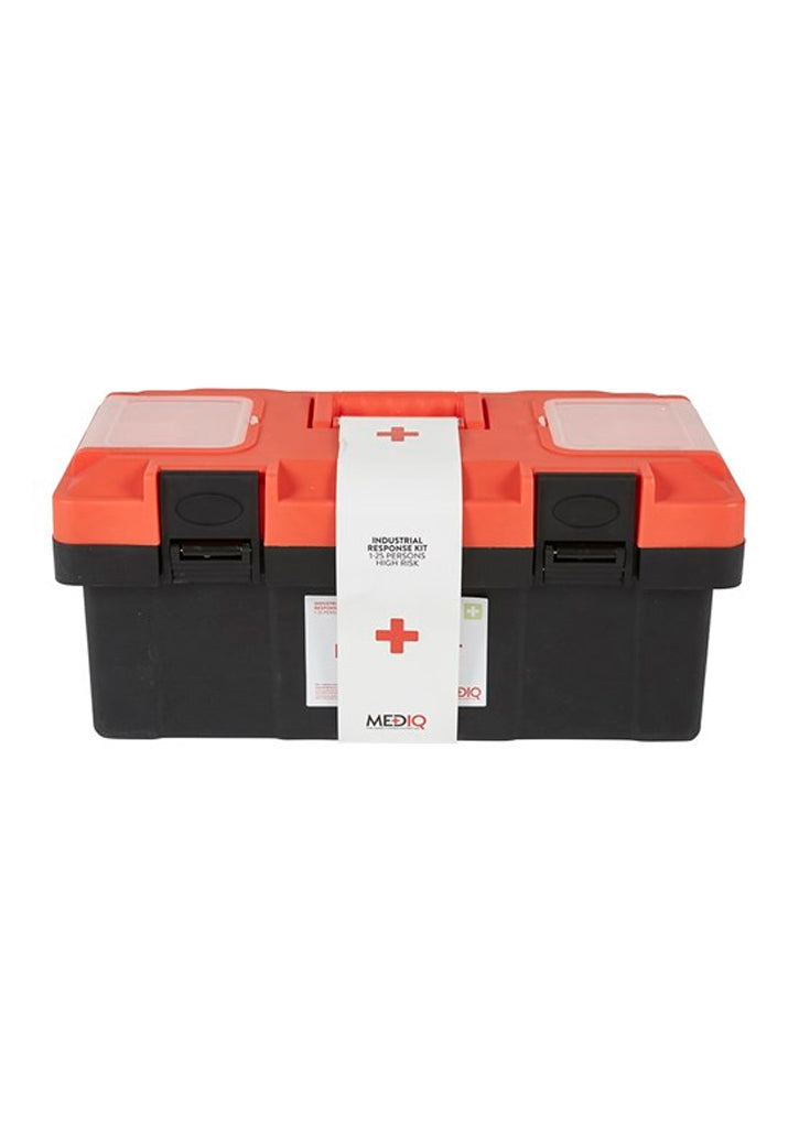 ESSENTIAL INDUSTRIAL RESPONSE FIRST AID KIT PLASTIC TACKLE BOX 