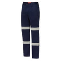 Hard Yakka Y02615-Hi-Visibility Cotton Drill Trouser with 3M Tape Navy